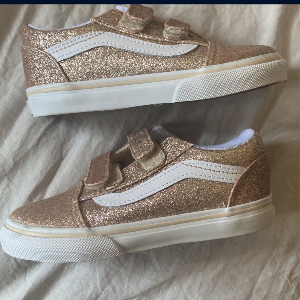 Vans toddler glitter shoes